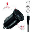 Swissten 35W Metal Car Charger Adapter with 25W Samsung SFC + 10W USB