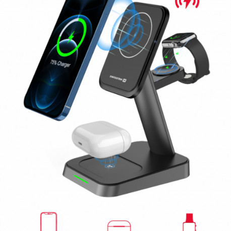 Swissten 3in1 MagStick 22.5W Wireless Charger