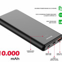 Swissten Line Power Power Bank USB / USB-C / Micro USB / 20W / 10000 mAh Swissten Line Power Power Bank USB / USB-C / Micro USB / 20W / 10000 mAh