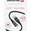 Swissten Soft Silicone Data Cable USB / USB-C / 1.5m / 60w