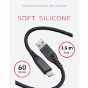 Swissten Soft Silicone Data Cable USB / Lightning 1.5m / 60w