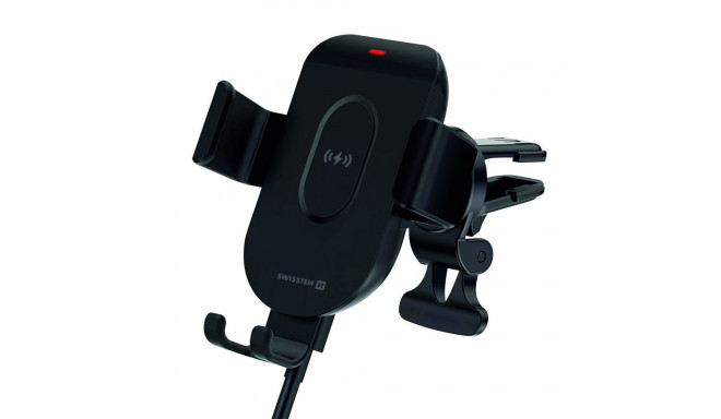 Swissten GW1-AV5 Air Vent Car Holder With 15W  Wireless Charging + Micro USB Cable 1m