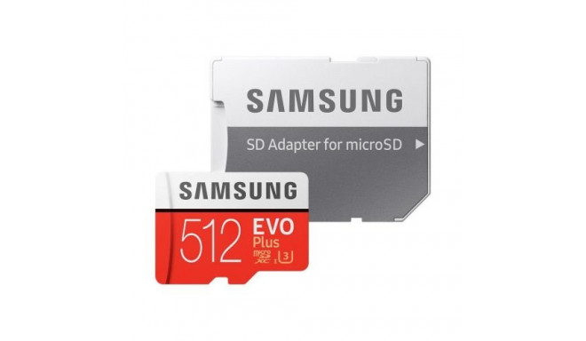 Samsung EVO+ Memory Card MicroSD /  512GB / Class10 + Adapter