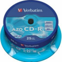 Verbatim Blank CD-R AZO 700MB 1x-52x Crystal, 25 Pack Spindle