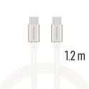 Swissten Textile Universal Quick Charge 3.0 USB-C to USB-C Data and Charging Cable 1.2m