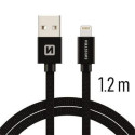 Swissten kaabel Textile Fast Charge 3A Lightning Data and Charging 1,2m