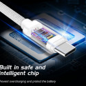 Swissten Textile Universāls Quick Charge 3.1 USB-C uz USB-C Datu un Uzlādes Kabelis 1.2m