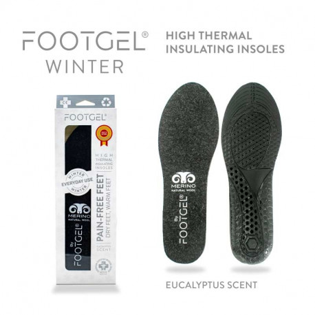 Sisetallad Footgel Winter Everyday Use, eukalüpti lõhnaga, suurus 35-40