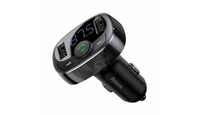Baseus Transmiter FM T-Type S-09A Bluetooth MP3 Car Charger Black