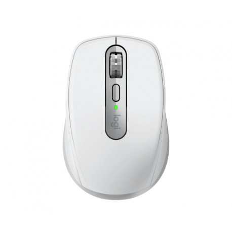 Logitech MX Anywhere 3S Mouse - RF Wireless + Bluetooth, Laser, 8000 DPI, Pale Grey (White)