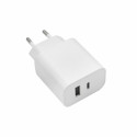 Maxlife MXTC-06 PD QC charger 1x USB-C 1x USB 30W white