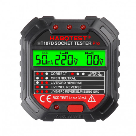 Socket tester with digital display Habotest HT107D