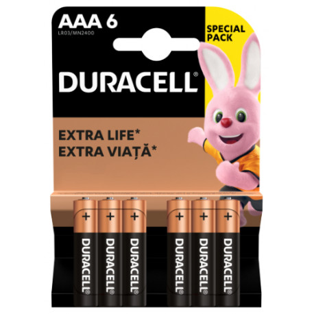 Patareid DURACELL AAA, LR03, 6tk