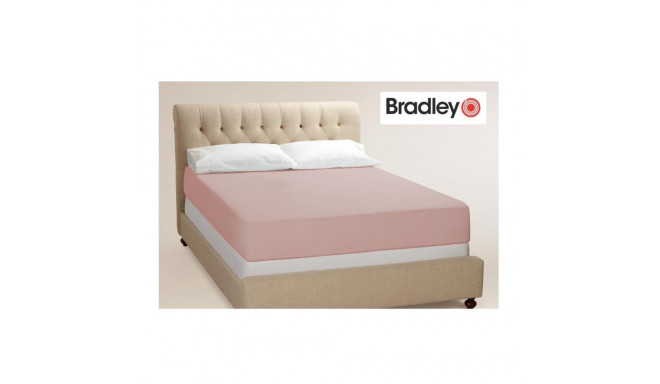 Bradley kummiga voodilina, 90 x 200 cm, vana roosa 2 tükki