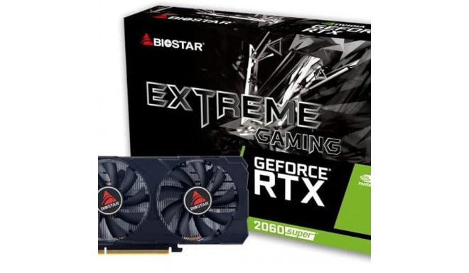 Biostar graphics card NVIDIA GeForce RTX 2060 SUPER 8GB GDDR6 256bit PCIE 3.0 16x GPU 1470 MHz Dua