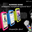 PURO Running Band - Universal running band for smartphones max 4.3 "+ key pocket (pink)