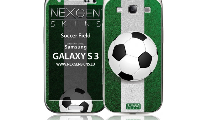 Nexgen Skins - Zestaw skórek na obudowę z efektem 3D Samsung GALAXY S III (Soccer Field 3D)