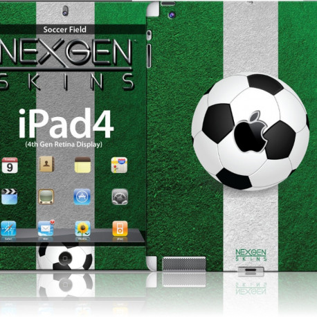 Nexgen Skins - Zestaw skórek na obudowę z efektem 3D iPad 2/3/4 (Soccer Field 3D)