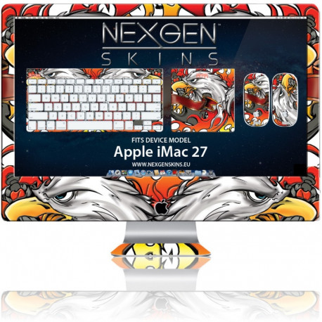 Nexgen Skins - Zestaw skórek na obudowę z efektem 3D iMac 27" (Iron Eagle 3D)