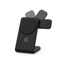 Crong MagSpot Pivot Stand - MagSafe charger for iPhone, Apple Watch and AirPods (Black)