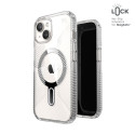 Speck Presidio Perfect-Clear Grip ClickLock & MagSafe - Case for iPhone 15 / iPhone 14 / iPhone 13 (