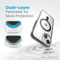 Speck Presidio Perfect-Clear ClickLock & Magsafe - Case for iPhone 15 / iPhone 14 / iPhone 13 (Clear