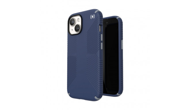 Speck Presidio2 Grip - Etui iPhone 16e / iPhone 15 / iPhone 14 / iPhone 13 (Coastal Blue / Dust Grey