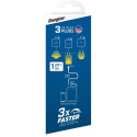 Energizer Ultimate - Multiplug EU / UK / US GaN 20W PD mains charger (Blue)