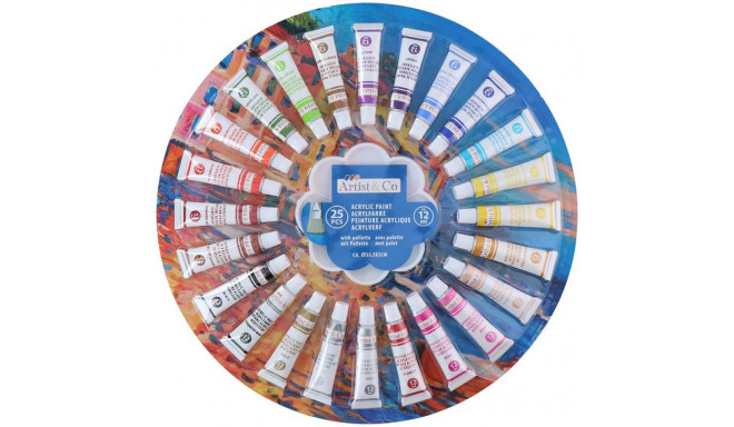 Artist & Co acrylic paints 12ml 25pcs