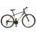 BICYCLE MTB WX300 R:28" F:18"/BLACK/ORANGE WHISPER
