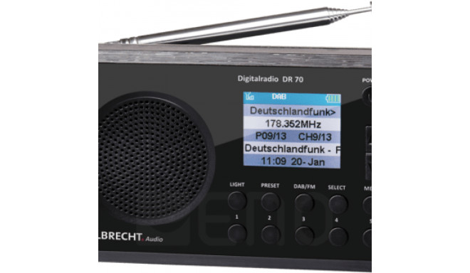 Albrecht DR 70 Digitalradio schwarz