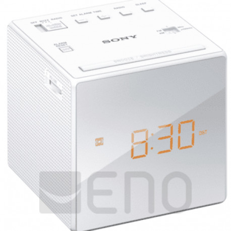 Sony kellraadio ICF-C1W, valge