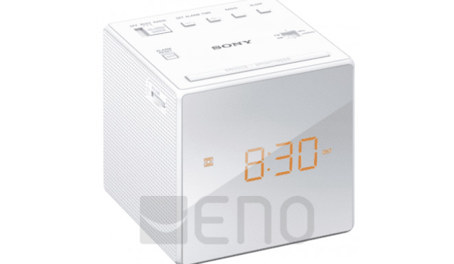 Sony kellraadio ICF-C1W, valge