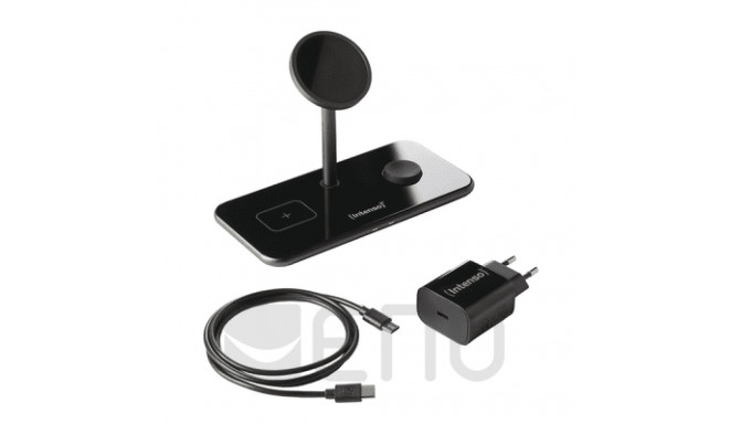 Intenso Magnetic Wireless Charging Stand 3in1 schwarz