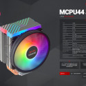 Mars Gaming MCPU44 CPU Cooler Dzesētājs procesoram Dual ARGB / 160W