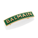 BALMAIN HAIR roheline hahast juukseklamber 18K kuldse logoga / Limited Edition Barrette Pour Cheveux