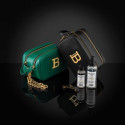 BALMAIN HAIR luksuslik roheline vegan-nahast kosmeetikakott / Luxury Vegan Pouch Green & Gold
