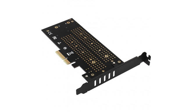 AXAGON PCEM2-D PCI-E 3.0 4x - DUAL M.2 SSD (NVMe + SATA), dual voltage, up to 110mm SSD