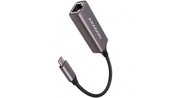 AXAGON ADE-TRC Type-C USB3.2 Gen 1 - Gigabit Ethernet 10/100/1000 Adapter, metal, titan grey