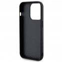 Guess case for iPhone 15 Pro 6,1" GUHCP15LPSQSQSK black HC PU Quilted Metal Logo