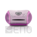 Lenco SCD-24 Tragbares Radio m. CD-Player pink