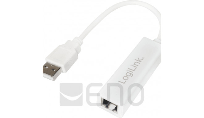 LogiLink USB 2.0/Fast-Ethernet-Adapter weiß