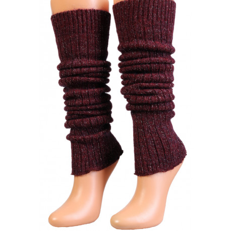 SOKISAHTEL CECILIA tumepunased sädelevad säärised 425