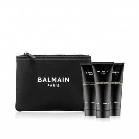 BALMAIN HAIR juukseid tihendav reisikomplekt meestele / Homme Hair Care Travel Giftset Black