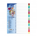 Register tabs A4 1-20 colored plastic FOROFIS