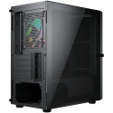 COUGAR | Purity RGB Black | PC Case | Mini Tower / TG Front Panel with ARGB strip / 1 x ARGB Fan / 3