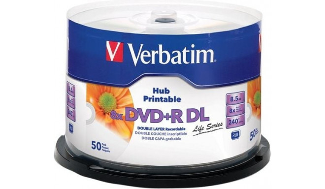 Verbatim DVD+R DL 8.5 GB 8x 50 pieces (97693)