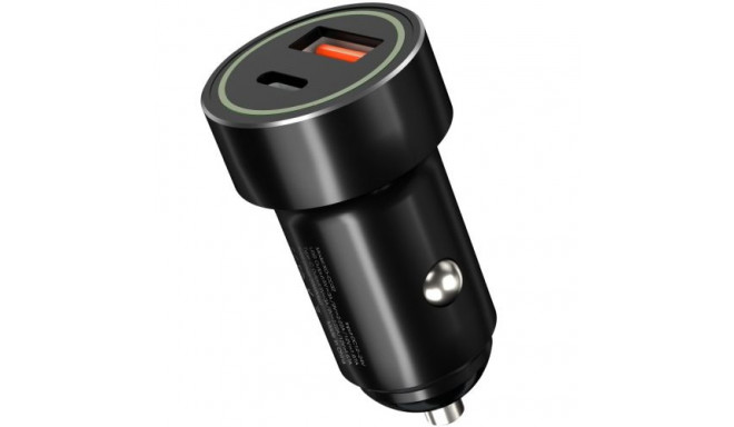 XO CC32 Car charger USB+USB-C QC 3.0 20W