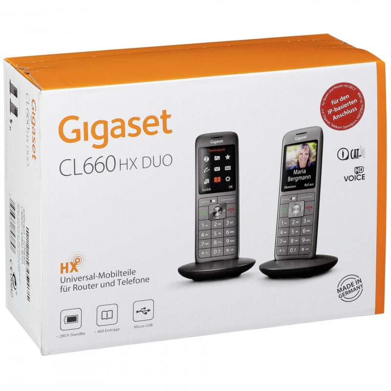 Gigaset CL660 HX Duo anthracite - Cellphones - Photopoint