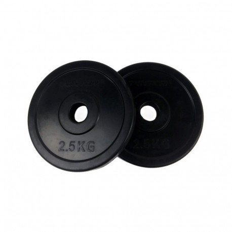 Raskuskettad TUNTURI Rubber Plates, 30 mm, 2,5 kg (paar)